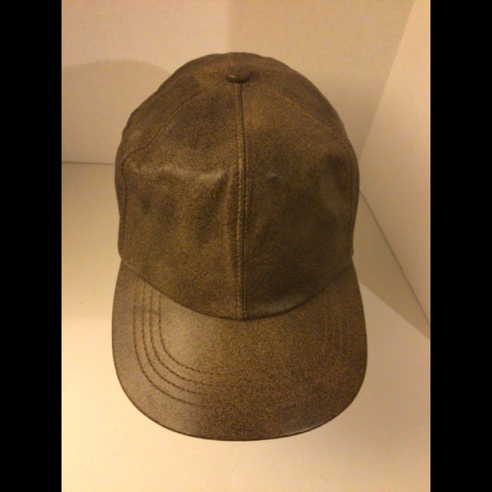 Cabela’s Leather Baseball Hat Adjustable - image 1